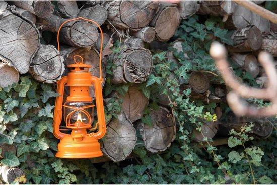 Feuerhand Stormlantaarn Baby special 276 - Oranje - 13.5x15x26.5cm - Modern van Feuerhand — afbeelding 3