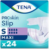 TENA Proskin Slip Maxi, maat S, 24 stuks. Verpakking met witte slip, ademende ConfioAir.
