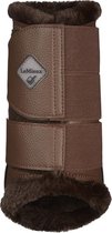 Le Mieux Fleece Lined Brushing Boots - Brown/Brown - Maat XL