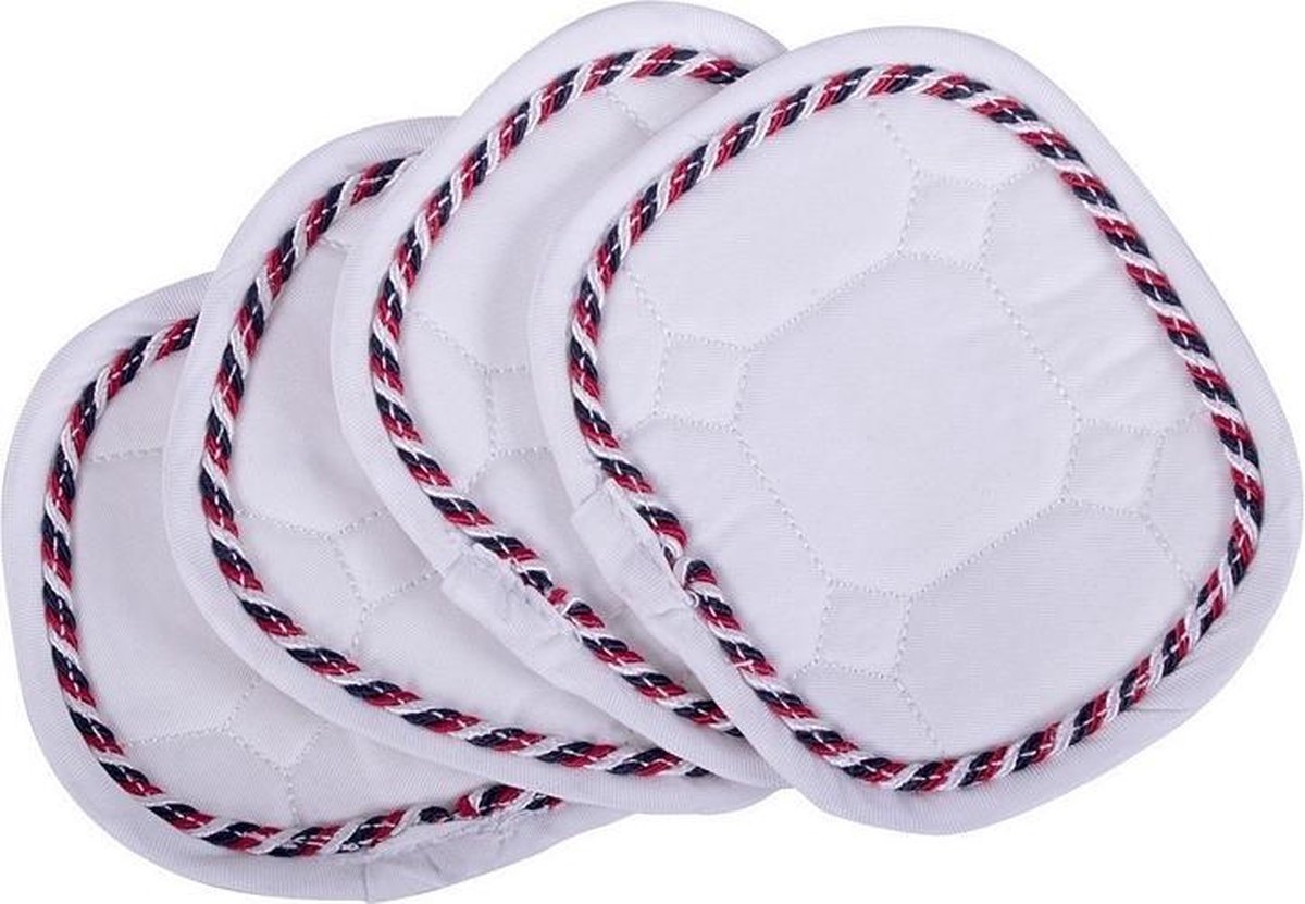 QHP Bandage Patches Flag Wit/Rood/Wit/Blauw - One size size