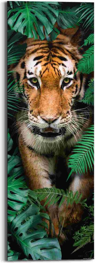 Schilderij Jungle tijger 90x30 cm