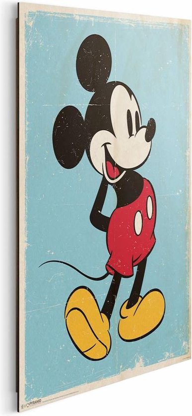 Herstellen karton Namaak Mickey Mouse - Schilderij 40 x 50 cm | bol.com