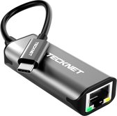 Tecknet USB-C naar Internet / zwart