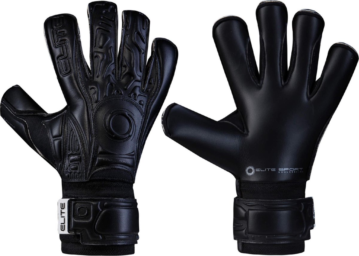 Elite Sport Black Solo Keepershandschoenen - Zwart | 8