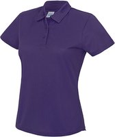 Damespolo 'Contrast Cool' korte mouwen Purple - XL