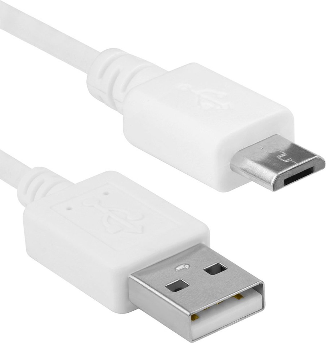 Micro USB Kabel 30 CM - Ook geschikt Voor Xbox One en Playstation 4 - Micro-USB Oplaadkabel - Wit