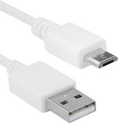USB naar Micro-USB Kabel - Korte Kabel - 30 CM - 2.4A Snelladen - 480 MBps Dataoverdracht