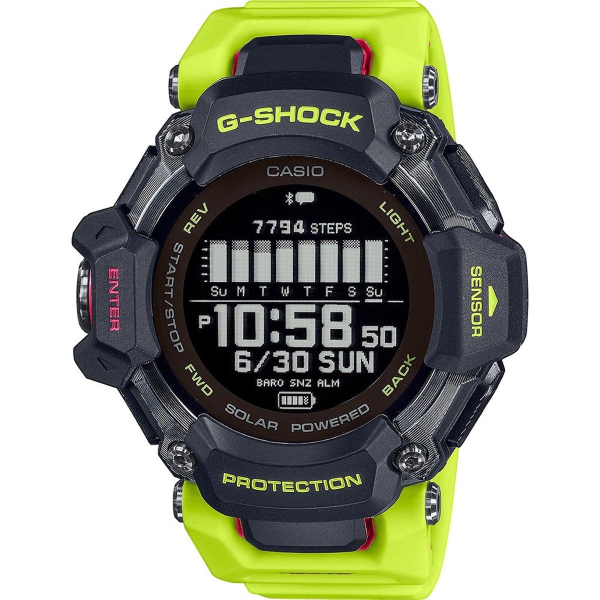 Casio G-Shock GBD-H2000-1A9ER Horloge - Kunststof - Groen - Ø 50 mm