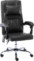 vidaXL-Massage-kantoorstoel-kunstleer-zwart