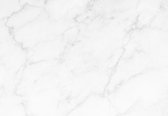 Fotobehang - Vlies Behang - Witte Marmeren Muur - 254 x 184 cm