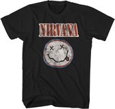Nirvana Smiley Distressed Logo Hommes T-shirt 2XL