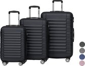 Ensemble valise TRVLMORE - 3 pièces - 38L (bagage à main) + 70L + 110L - Zwart