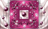 Pink Diamond Abstract Modern Photo Wallcovering