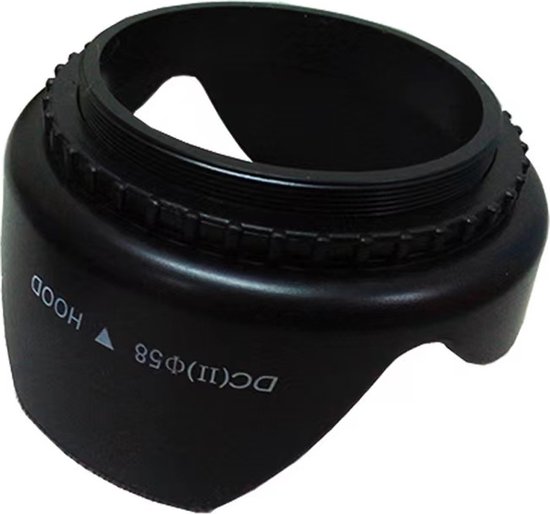 58 mm Tulp Lens Geschikt Voor Canon EOS 4000D, 3000D, 2000D, 90D, 80D, 77D, 250D,... bol