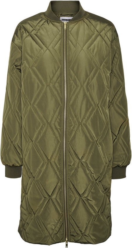 NOISY MAY NMZIGGY LS LONG QUILT JACKET DD Dames Jas - Maat M