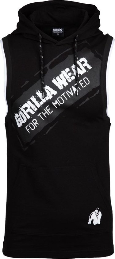 Gorilla Wear Loretto Hooded Tank Top - Zwart - XXL