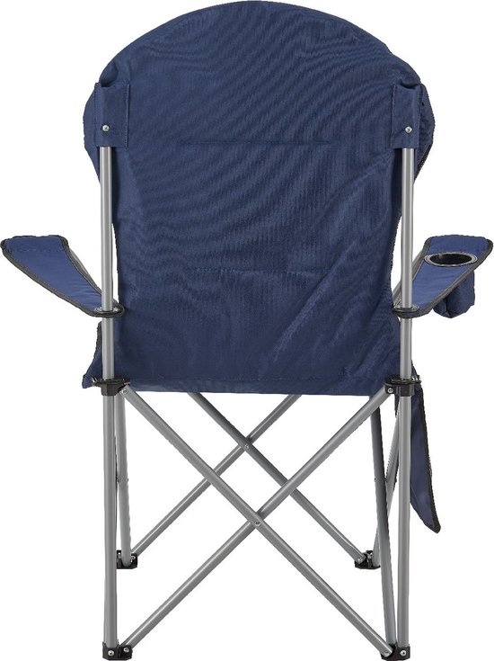 Inklapbare Campingstoel / Vouwstoel Lido - Blauw - Incl. Opbergtas van Bo-Camp — afbeelding 2