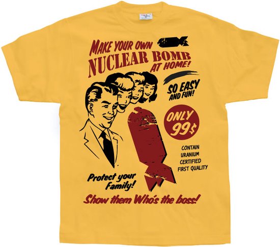 Make Your Own Nuclear Bomb - XX-Large - Orange