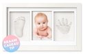 Premium Baby Fotolijst met Gipsafdruk Voet en Hand - Klei Afdruk Baby - 33 x 20 cm - Kraamcadeau Jongen of Meisje - Babyshower - Kraampakket