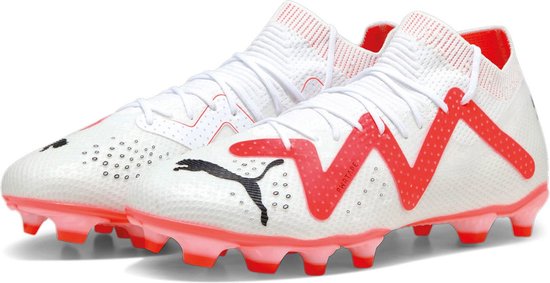 Chaussures de football Puma Future Pro FG White Noir Fire Orchid