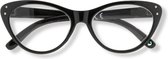 Ear2Ear 60202 Darley leesbril +1.50 Zwart Vlindermontuur
