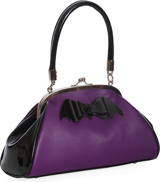 Sac à main Banned Old Hallows Purple - charmant sac de support - PETITE TAILLE - (lxhxd) environ 27cm x 16cm x 10cm