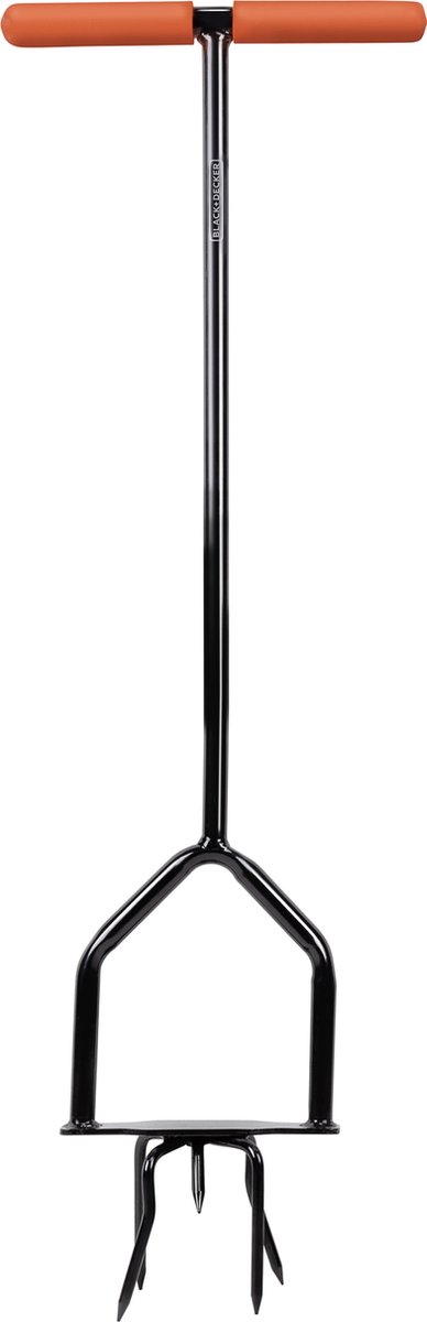 BLACK+DECKER Ratelcultivator - Draaiende Kop - Ergonomische Handgreep - Cultiveren en Onkruid Wieden - Zwart/Oranje van BLACK+DECKER — afbeelding 4