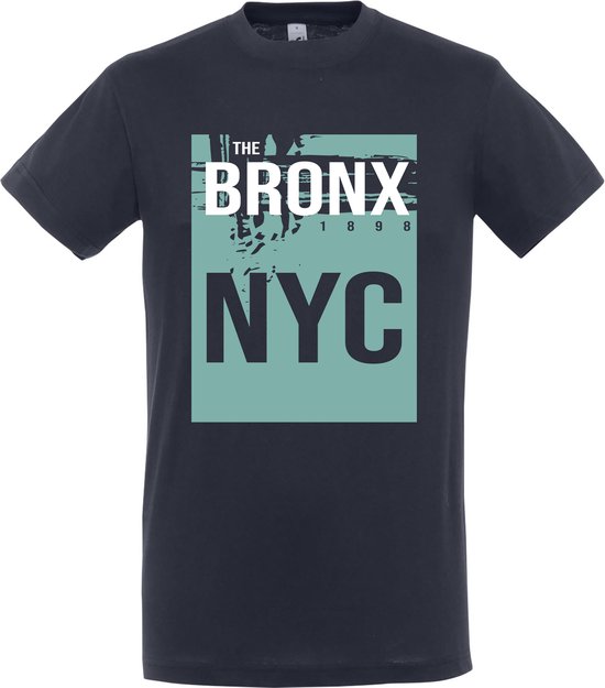 T-Shirt 359-08 Bronx NYC - Navy, 4xL