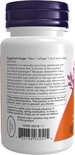 Flesje Astaxanthine 4 mg, met paarse dop en oranje label met takjes.