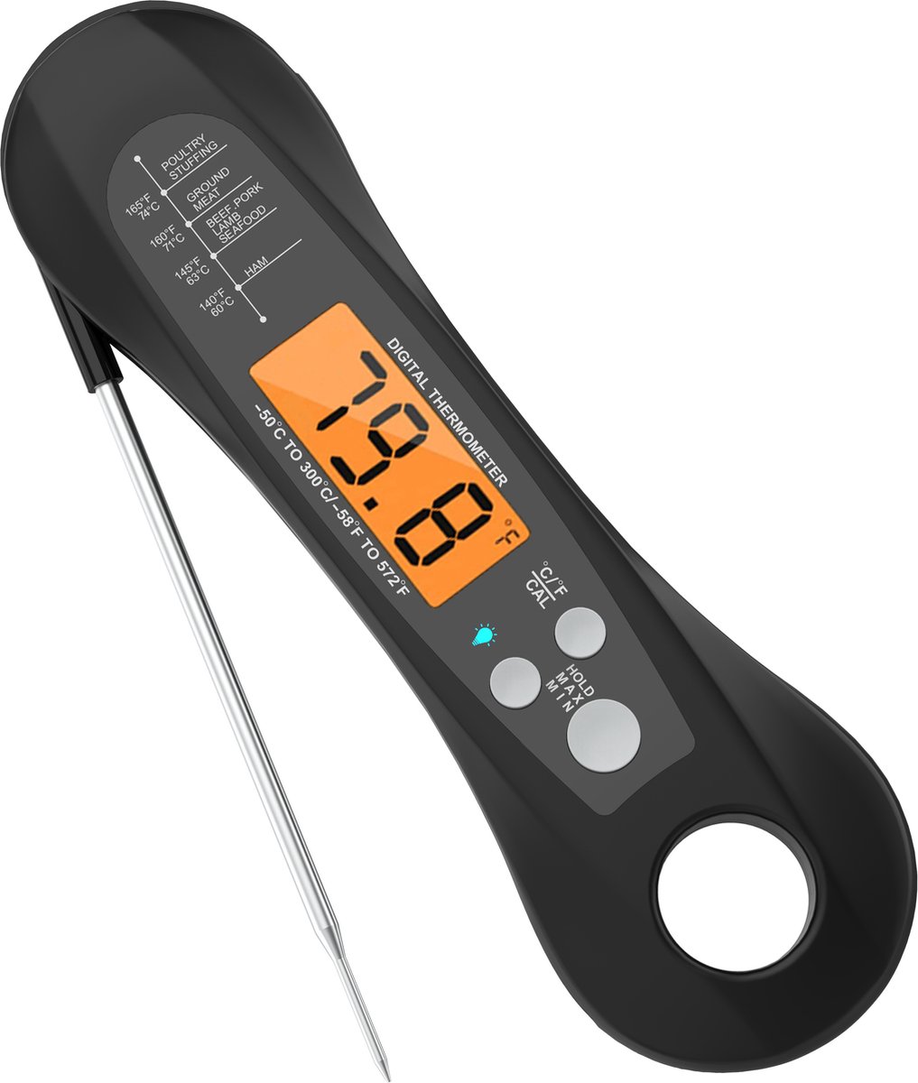 Digitale Thermometer voor Keuken – Koken, Melk, Vlees, BBQ, Water, Thee – Voor Binnen en Buiten - Vastar