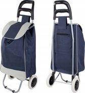 Boodschappentrolleys | Boodschappenwagen | Donkerblauw | Boodschappentrolley met wielen