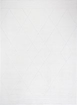 SURYA Vloerkleed - Woonkamer, Slaapkamer - Berber Etnisch Tapijt HANNAH - Ivoor - 160x213 cm