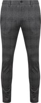 Alberto - Rob Stretch Pants Diamonds Anthracite - Homme - Taille W 33 - L 32 - Coupe slim