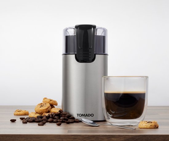 Technische specificaties - Tomado TCG1503S - Tomado TCG1503S - Koffiemolen - 60 gr koffiebonen - 2 RVS messen - RVS