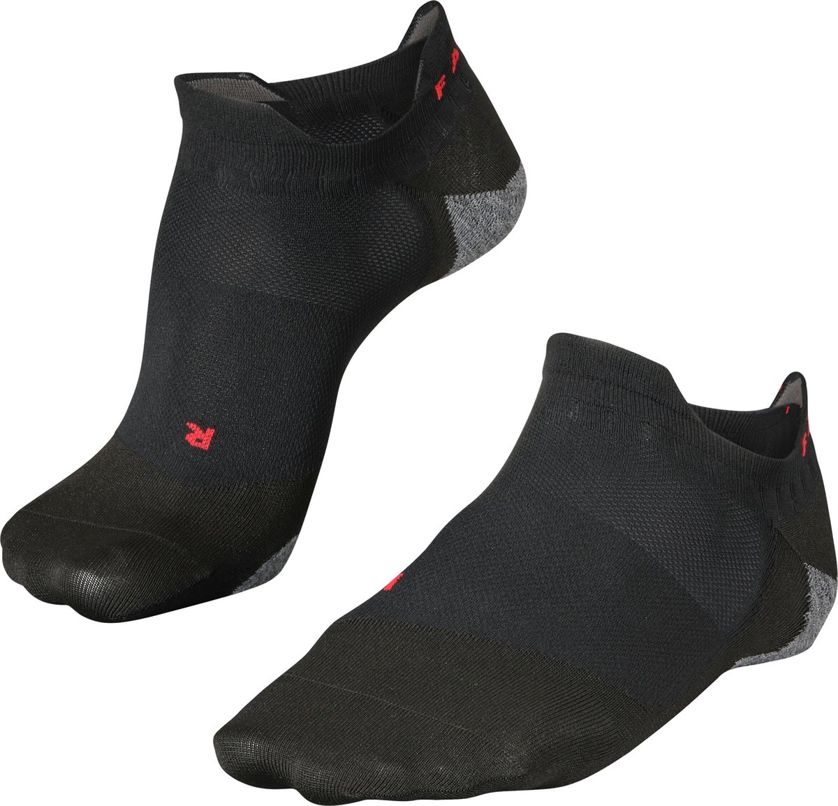 FALKE RU5 Race Invisible anti-blaar functioneel materiaal hardloopsokken heren zwart - maat 39-41