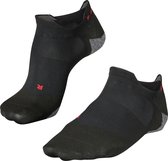 FALKE RU5 Race Invisible Hardloopsokken anti blaren, ultralichte padding ademend sneldrogend sportsokken heren zwart - Maat 39-41