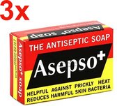 3 Stuks Asepso Anti Bacterieel Zeeptablet 80g