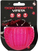 Dog Comets Vesta Treat Locker - Hondenspeelgoed - Intelligentie speelgoed - TPR-Rubber - Roze - Ø7 cm