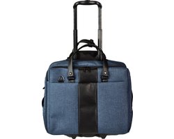 Dermata Business Laptop Trolley Canvas 3497CV Blauw