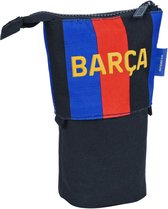 Potloodetui F.C. Barcelona Kastanjebruin Marineblauw (8 x 19 x 6 cm)