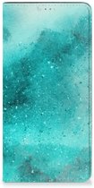 Foto hoesje Samsung Galaxy A14 4G Smart Cover Painting Blue