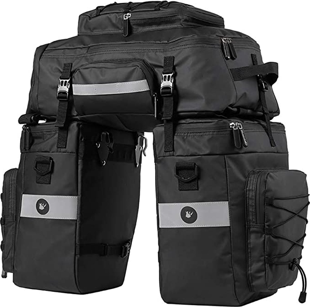 West Biking Fietstas, dubbele tas, bagagedragertas, 30 liter