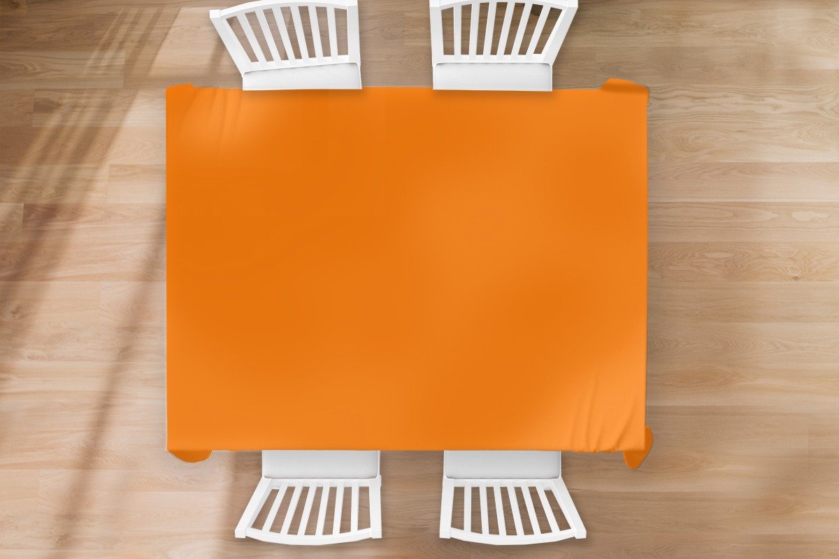 ABAKUHAUS gebrande Oranje Tafelkleed, Retro Themed Stripes, Eetkamer