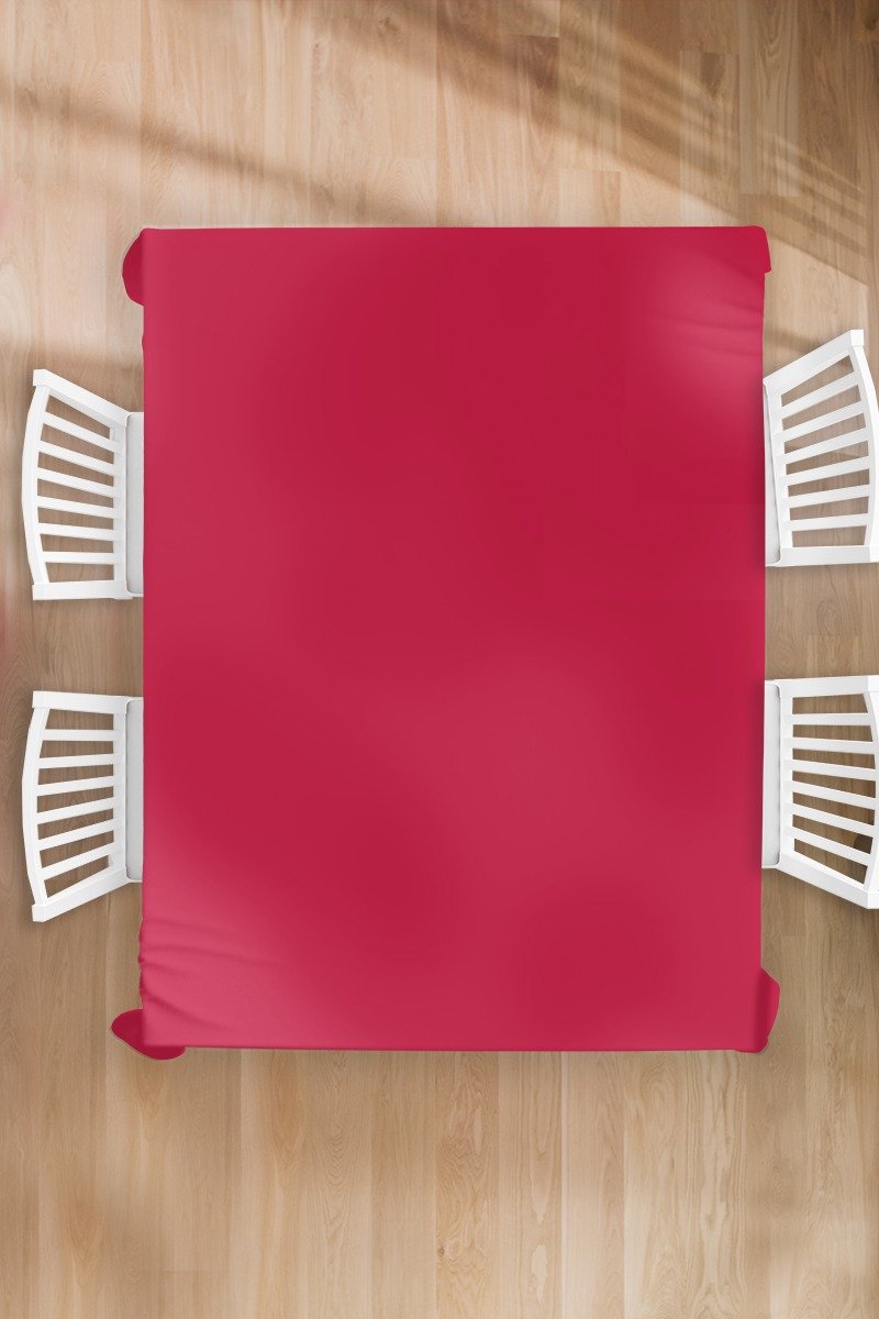 Tafelkleed - Tafellaken - 180x240 cm - Rood - Effen kleur - Binnen en Buiten