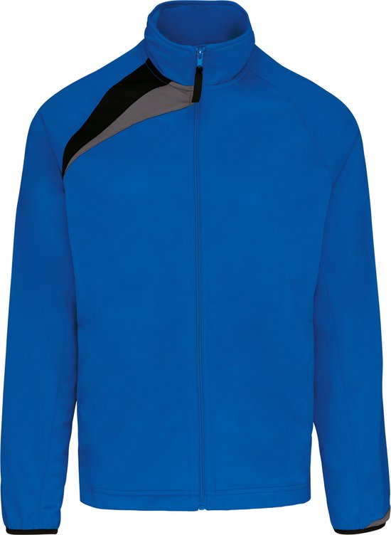 Veste d'entraînement tricot polyester ' Proact ' Blue Royal /Noir/Gris - XXL