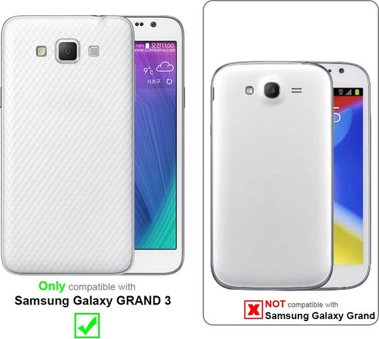 Coque Cadorabo pour Samsung Galaxy GRAND 3 en OXYDE NOIR - Housse de protection en silicone TPU flexible Case Cover