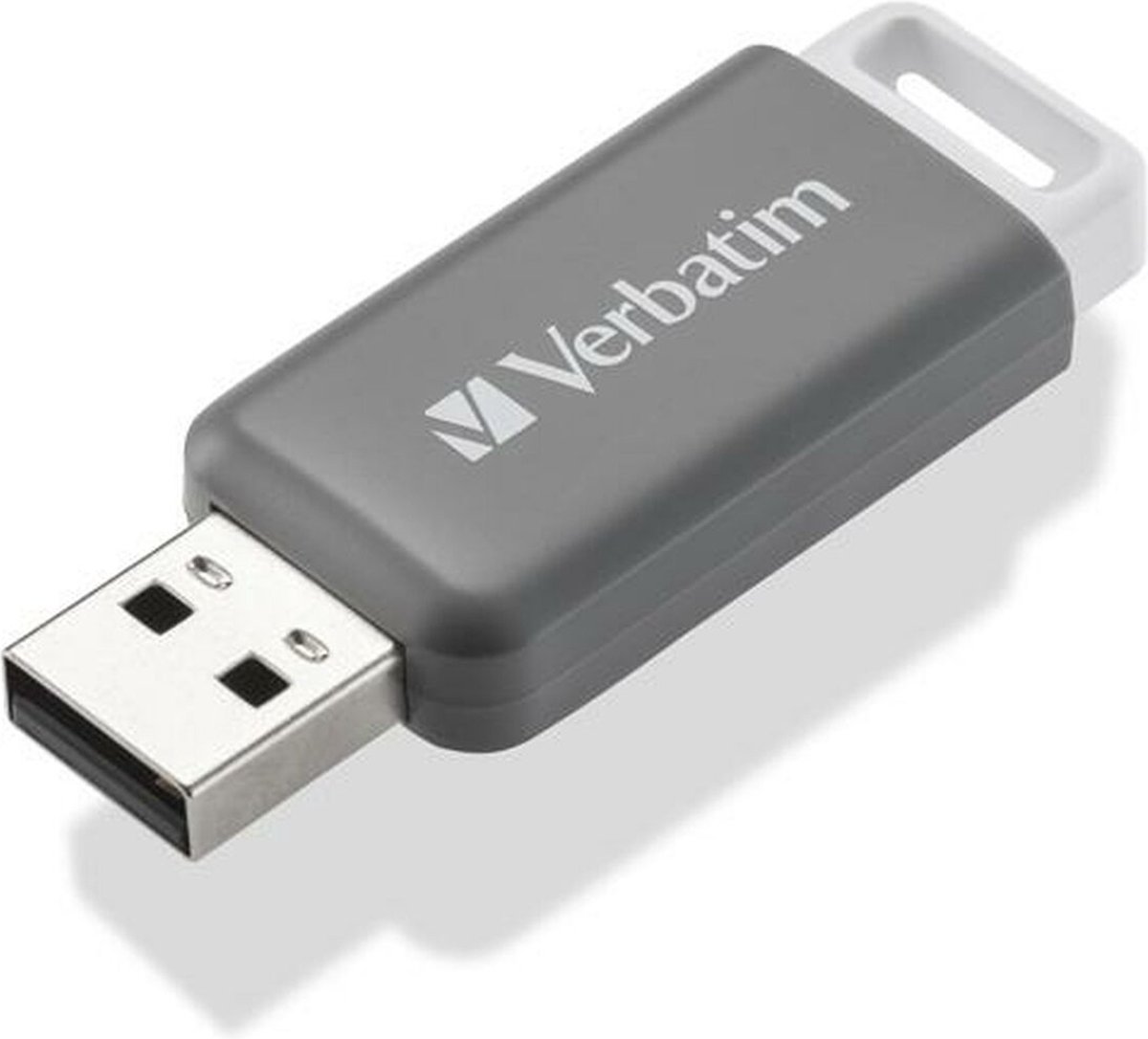 Pendrive Verbatim V DataBar Hi-Speed 128 GB USB 2.0 Intrekbaar Grijs