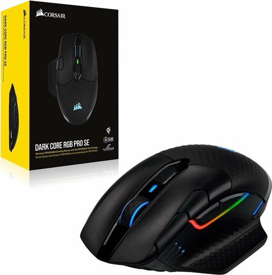 Corsair Dark Core RGB Pro SE Draadloze Gaming Muis 18000 DPI
