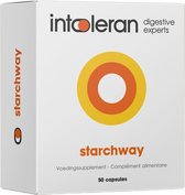 Intoleran Starchway Enzymes Digestives - 50 capsules | Complément alimentaire contenant les enzymes invertase & gluco-amylase | Amidon & Saccharose | Action directe | Pur et Végan | Faible en FODMAP