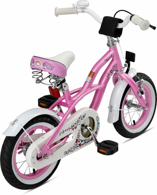 Bikestar 12 inch Cruiser kinderfiets, roze van Bikestar — afbeelding 3